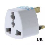 Universal 3 Pin Plug Adaptor 2 Pin US EU Multi Pin To 3 Pin UK International Adapter-TV-UK3PinPlug