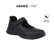 ABARO School Shoes Girl Series | Black School Shoes | Kasut Sekolah Hitam | Memory Foam | Perempuan