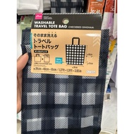 DAISO WASHABLE TRAVEL TOTE BAG