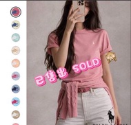 *已有知音人認領 (SOLD)* 100% 正品 (現貨) Polo Ralph Lauren 圓領T恤 (Color: Desert Rose 沙漠玫瑰) BOY大童XL碼: 適合大童/女士/男士穿
