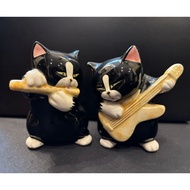 2 cats in the band of SEVEN CORPORATION made in JAPAN, size 7,5x5x4cm