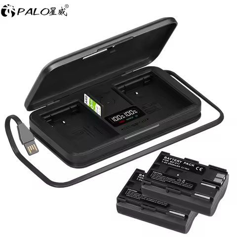 BP-511A BP-511 BP 511 511A BP511 BP511A Battery + LCD USB Charger Case for Canon EOS 40D 300D 5D 20D