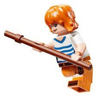 LEGO OP005 One Piece 75637 75639 75640 - Nami White Shirt Minifigure with Weapon
