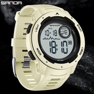 SANDA Brand Men Sports Watches Multifunction Watches Alarm Clock Waterproof LED Digital Military Watch