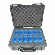 Black hard plastic storage tooling watch travel case with EVA Foam Insert Storage Case waterproof fo