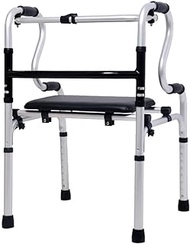 Standard WalkersAluminum Support Walker Alternative to Crutches Adjustable Height Height Adjustable Elderly Walking Mobility Aid A Double the comfort Decoration