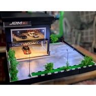Diorama parking and garage scale 64