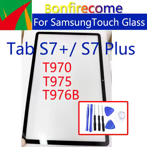 Touch Outer Glass For Samsung Galaxy Tab S7+ S7Plus T970 T976B T975 Touch LCD Front Glass External L