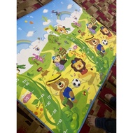used PARKLON HELLO BEAR baby kid big playmat study mat ABC mat