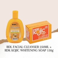RDL FACIAL CLEANSER PAPAYA EXTRACT 250ML + RDL KOJIC WHITENING SOAP 150G