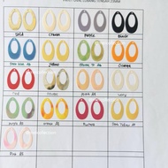 [O-2-T 男] oval sequins with center holes, 3d material, flat flower sequins - guaranteed to be sent