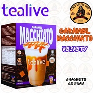TEALIVE CARAMEL MACCHIATO / CARAMEL MACCHIATO VELVETY 6 SACHETS PER BOX / SINGLE SACHET TEALIVE