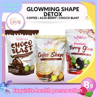 Cris Cosmetics Glowming Shape Detox by CC - Premium COFFEE SHAPE | BERRY GLOW JUICE | CHOCO BLAST He
