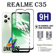LAYAR TEMPERED GLASS FULL SCREEN REALME C35 - ANTI-SCRATCH GLASS/ SCREEN PROTECTOR REALME C35 FULL S