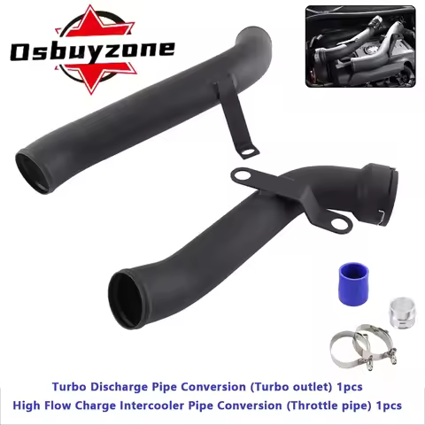 Black Turbo Discharge Pipe Conversion Kit K04 FOR TT-S/Golf R/GTI ED30/GTI ED35/Scirocco R/Seat Cupr