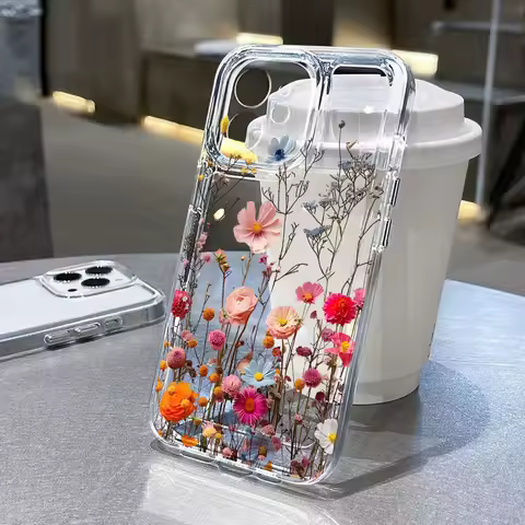 Flower Clear Phone Case For Poco X6 M6 Pro X5 Case Xiaomi Redmi Note 13 Pro 10 11 12 9 8 14C 13C 10C