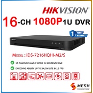 Hikvision iDS-7216HQHI-M2/S Hikvision 16-ch 1080p 1U H.265 AcuSense DVR - Hikvision 16 Channel DVR U