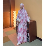 SALE Rayyan Haya' Raysha Abaya Chiffon Full Lining Abaya Sulam with Matching Shawl Abaya Sulam Dinne