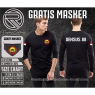 Densus 88 T-shirt Densus 88 Indonesia T-shirt Free Mask Can Use Name