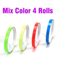 TEMU 4rolls 0.39inchx9.84feet Self Adhesive Luminous Tape Glow In The Dark Stickers Stage Decorative