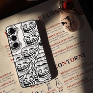 Funny T-Trollfaces Memes Phone Case For Samsung Galaxy S21 S22 S23 S24ULTRA S25ULTRA FE Ultra Plus5G