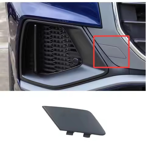 Auto Front Bumper Tow Hook Cap Cover no Paint for Audi Q8 SQ8 S-line Sline 2019 2020 2021 2022 2023 