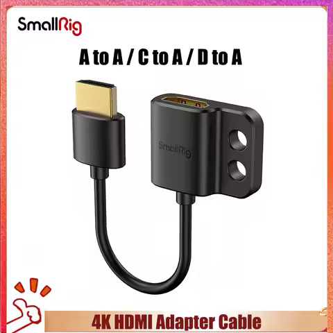 SmallRig Ultra Slim 4K HDMI-compatible A to A /C to A /D to A BMPCC 4K e 6K/per Sony A7SIII Panasoni