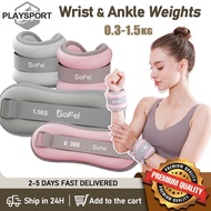 Ankle/Wrist Weights 0.3kg-1.5kg Adjustable Ankle Weights For kids and Women Exercise Weight Training