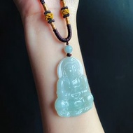 天然緬甸玉翡翠 觀音 菩薩 禮物 玉墜 項鍊 吊飾 保平安 佛像