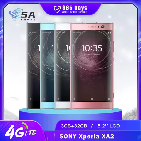 Original Sony Xperia XA2 H3113 H4113 4G Mobile Phone NFC 3GB+32GB 5.2'' Fingerprint Snapdragon 630 O