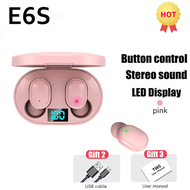 (Kitchen supplies) E6S Bluetooth Earphones Gaming Headset Earbuds TWS Blutooth Earphone Wireless Hea