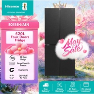 [NEW] Hisense 520L 4 Door Inverter Refrigerator Black / All Zone Active Hygiene / 360 Multi Air Flow