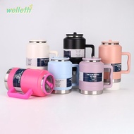 WELLETH Sports Water Bottles, Stainless Steel 2L Water Bottle, Portable Thickened Insulated with Han