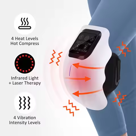 Smart Heating Knee Massager Vibration Red Light Knee Massage Machine Electric Elbow Shoulder Knee Ma