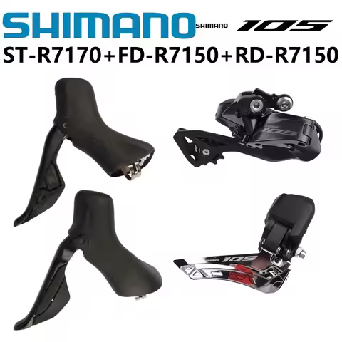 Shimano 105 Di2 Mini 2x12s Set Shifter Rear Derailleur Front Derailleur ST-R7170 FD-R7150 RD-R7150 F