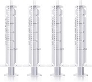 20Pcs 10ml Syringes Sterile Without Needle No Rubber Ring HPLC Sampler Resistant to Organic Acids Ba