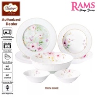 Vantage 15 Pcs Fine Porcelain Embossed Gold Dinner Set / Dinner Plate / Bowl / Set Pinggan Mangkuk V