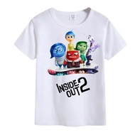 Funny T Shirt Fashion Women Shirt Kids Clothes Disney Inside Out 2 Cartoons T-Shirt Anime Figure Joy