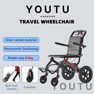 High Quality Folding Wheelchair lightweight Folding Wheelchair For the elderly easy to Carry Folding