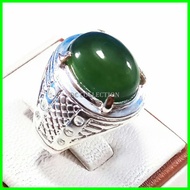 CINCIN BATU AKIK NATURAL SERPENTINE IJO BOTOL ACEH HIJAU MANTAP PALING MURAH