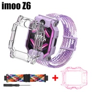 For imoo Watch Phone Z6 Strap + Case Protective Cover Kids children Nylon Magnetic Soft Band