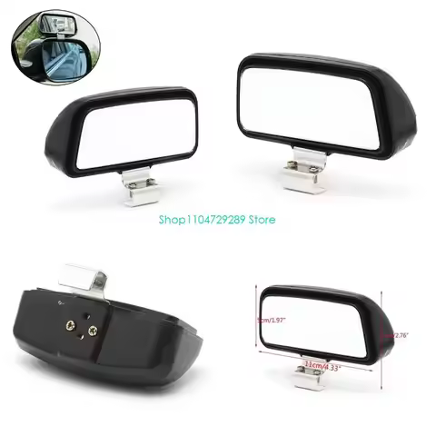 D8KE 1 Car Truck Unversal Adjustable Wide Mirror Rear View Blind Spot 11x7cm