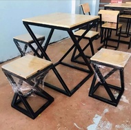 โต๊ะขาไขว้60*60*75cm. รายการนี้เฉพาะโต๊ะ