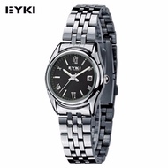 E-Times W8470 Ladies Stainless Steel  Watch Silver Black  EYKI