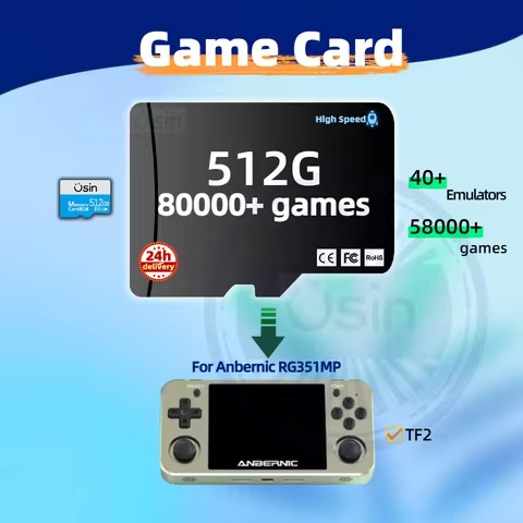 TF Game Card For Anbernic RG351MP Portable Handheld Gaming Plug&play Pre-install Retro Games PSP PS1