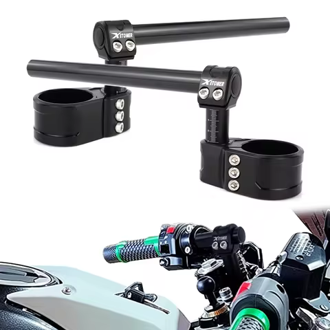 CNC Aluminum Adjustable Handlebar Clip-On Handle Bar Raiser Universal Fit For Honda CBR 600 F4 F4I C