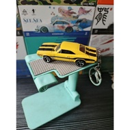 GANTUNGAN HOT WHEELS CUSTOM KEYCHAIN '69 DODGE CHARGER 500 MOON EYES