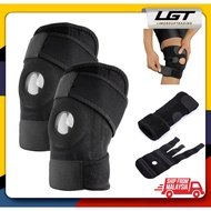 LGT Adjustable 4 Spring Knee Support Protect Guard Sport Lutut Laras Sokongan Melindungi Guard Sukan Lutut Kaki Sokongan