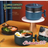 Double Layer Stainless Steel Instant Noodles Bowl with Lid Maggi Ramen Bowl