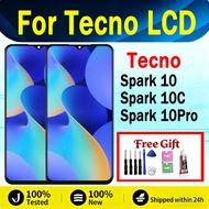 Original Tecno Spark 10 4G 5G Spark 10C Spark 10 Pro LCD Display Touch Screen Replacement